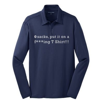 0 Sacks Put It On A ! Zero Sacks Silk Touch Performance Long Sleeve Polo