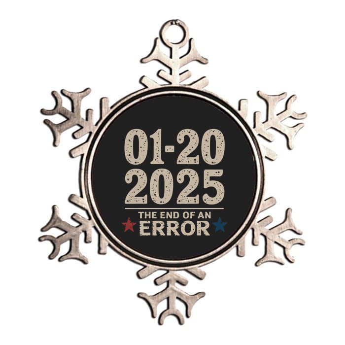 01202025 The End Of An Error Political Statet Metallic Star Ornament