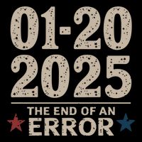 01202025 The End Of An Error Political Statet Metallic Star Ornament