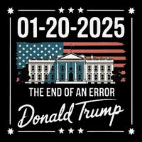 01202025 The End Of An Error President Inauguration 47th Metallic Star Ornament