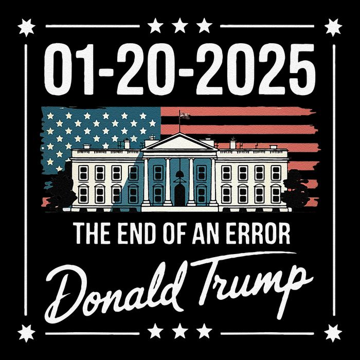 01202025 The End Of An Error President Inauguration 47th Metallic Star Ornament