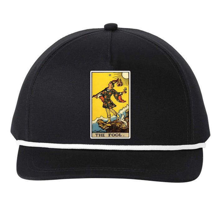 0. The Fool Tarot Card Snapback Five-Panel Rope Hat