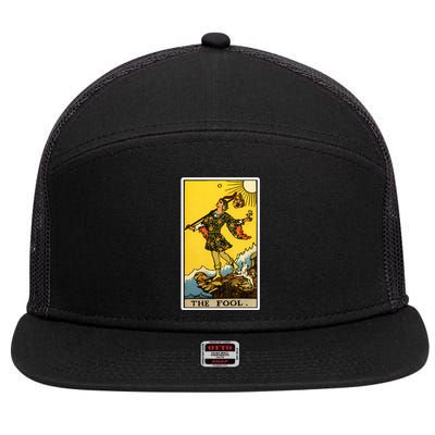 0. The Fool Tarot Card 7 Panel Mesh Trucker Snapback Hat