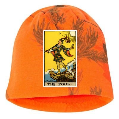 0. The Fool Tarot Card Kati - Camo Knit Beanie