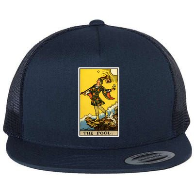 0. The Fool Tarot Card Flat Bill Trucker Hat