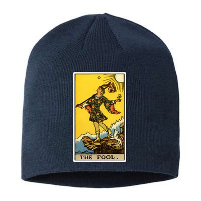 0. The Fool Tarot Card Sustainable Beanie