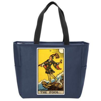 0. The Fool Tarot Card Zip Tote Bag