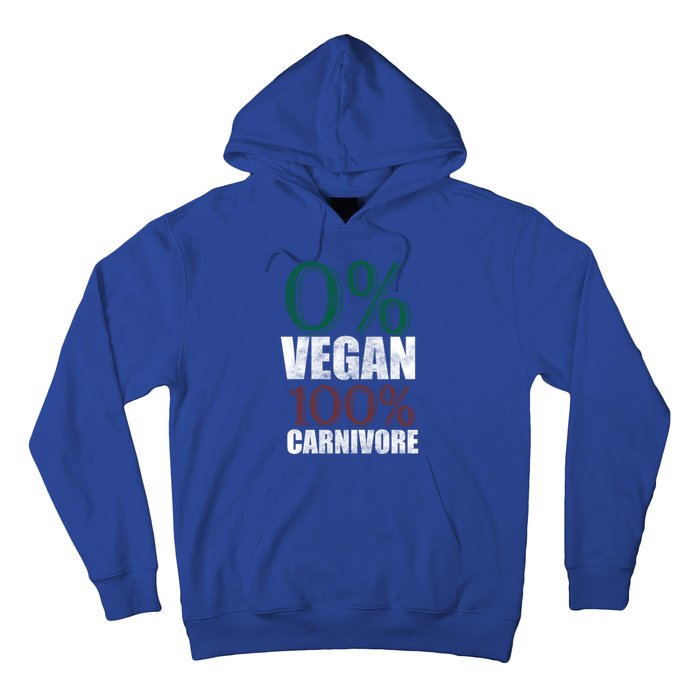 0% Vegan Great Gift Meat Eater Carnivore Bbq Smoker Grillfather Great Gift Hoodie