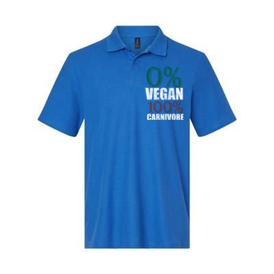 0% Vegan Great Gift Meat Eater Carnivore Bbq Smoker Grillfather Great Gift Softstyle Adult Sport Polo