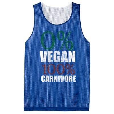 0% Vegan Great Gift Meat Eater Carnivore Bbq Smoker Grillfather Great Gift Mesh Reversible Basketball Jersey Tank