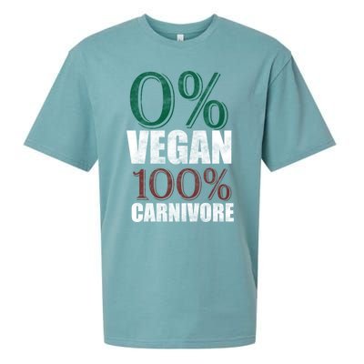 0% Vegan Great Gift Meat Eater Carnivore Bbq Smoker Grillfather Great Gift Sueded Cloud Jersey T-Shirt