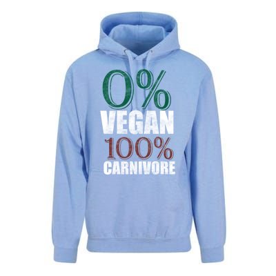 0% Vegan Great Gift Meat Eater Carnivore Bbq Smoker Grillfather Great Gift Unisex Surf Hoodie