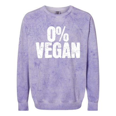 0 Vegan Shirts Meat Lover Chef BBQ Funny Colorblast Crewneck Sweatshirt