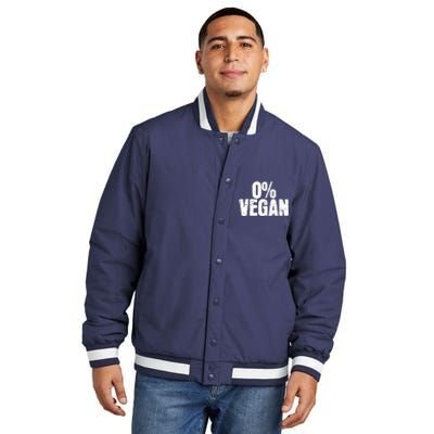 0 Vegan Shirts Meat Lover Chef BBQ Funny Insulated Varsity Jacket