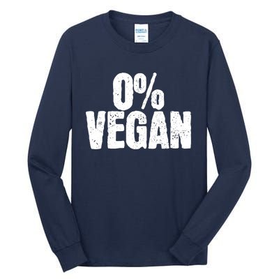 0 Vegan Shirts Meat Lover Chef BBQ Funny Tall Long Sleeve T-Shirt