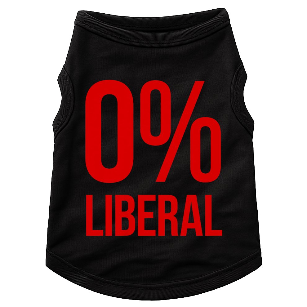 0% Zero Percent Liberal Conservative Doggie Tank