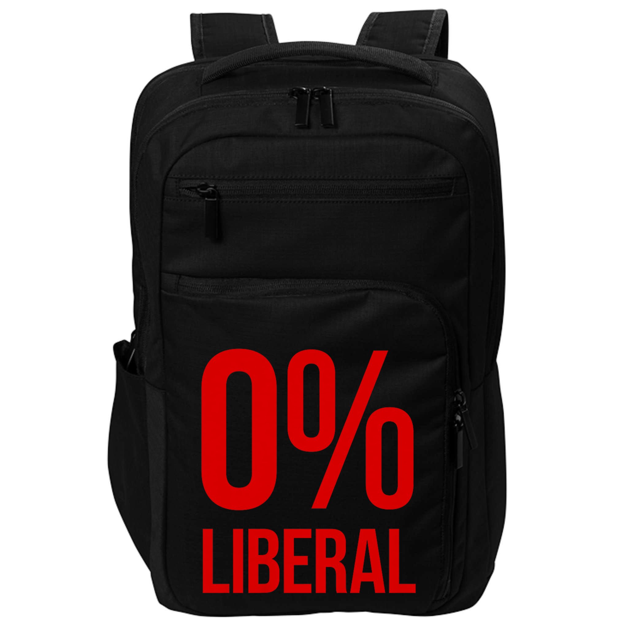 0% Zero Percent Liberal Conservative Impact Tech Backpack