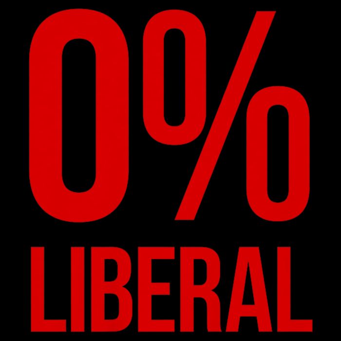 0% Zero Percent Liberal Conservative Drawstring Bag