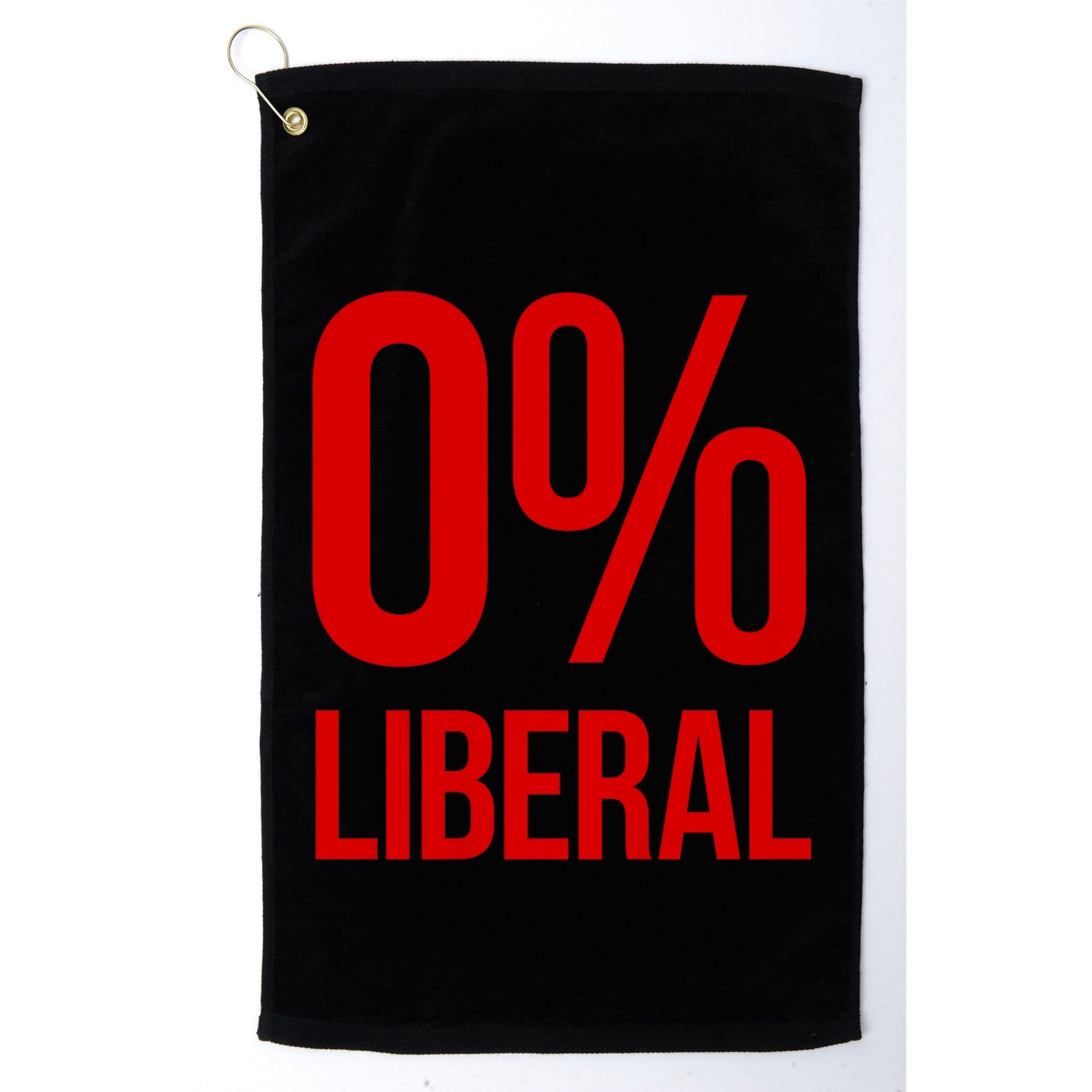 0% Zero Percent Liberal Conservative Golf Towel