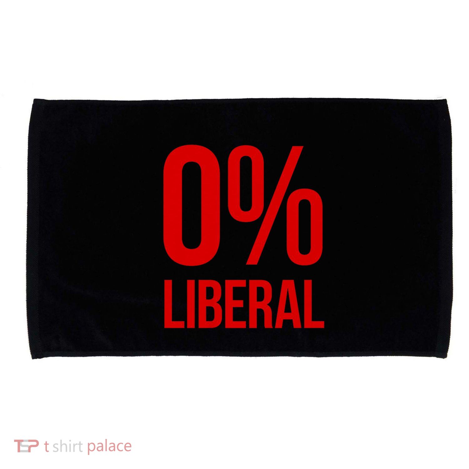 0% Zero Percent Liberal Conservative Microfiber Hand Towel