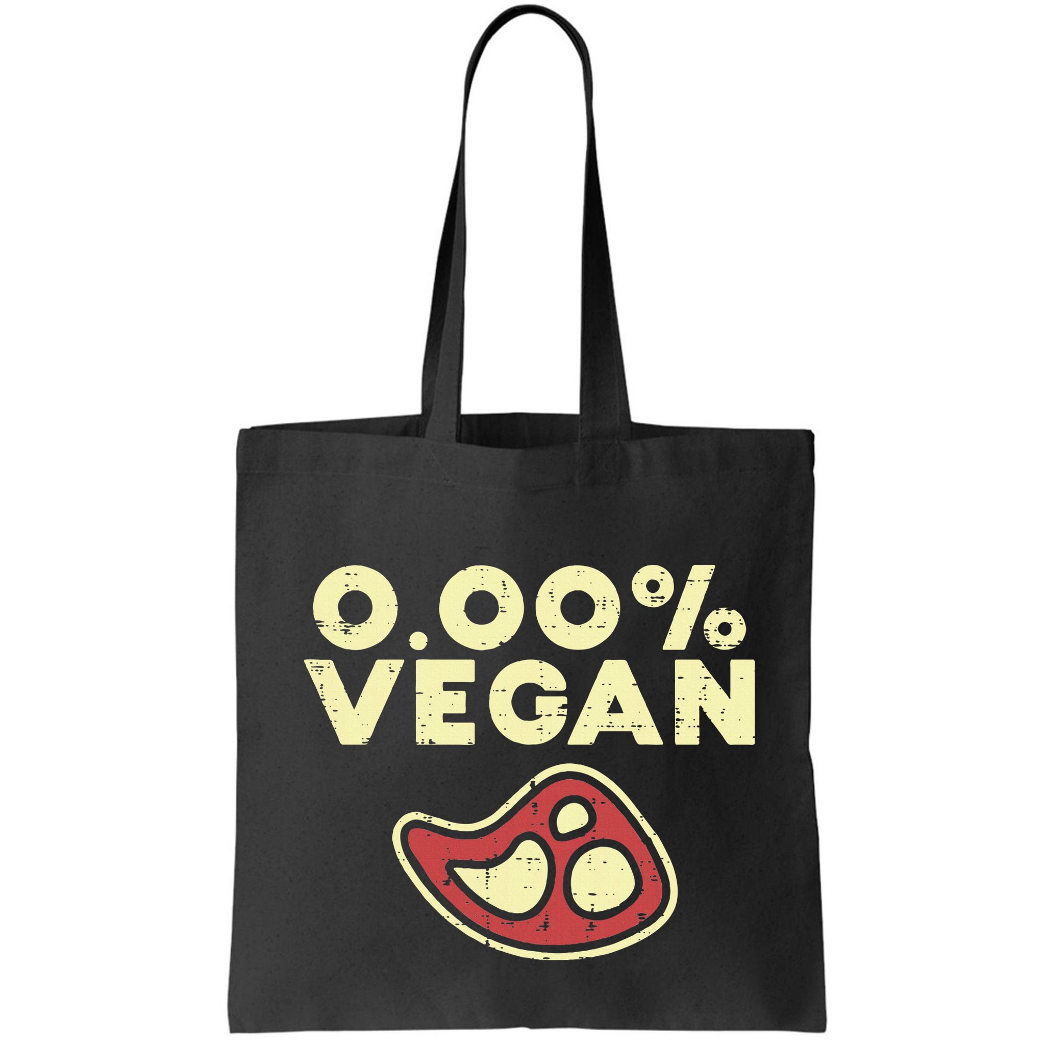 0 Zero Percent Vegan Funny Steak Bbq Grill Meat Lover Eater Bag