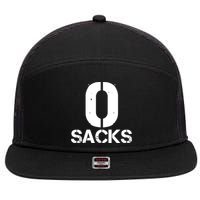 0 Zero Sacks Put It On A F**cking 7 Panel Mesh Trucker Snapback Hat