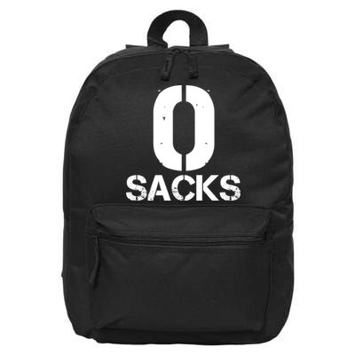 0 Zero Sacks Put It On A F**cking 16 in Basic Backpack
