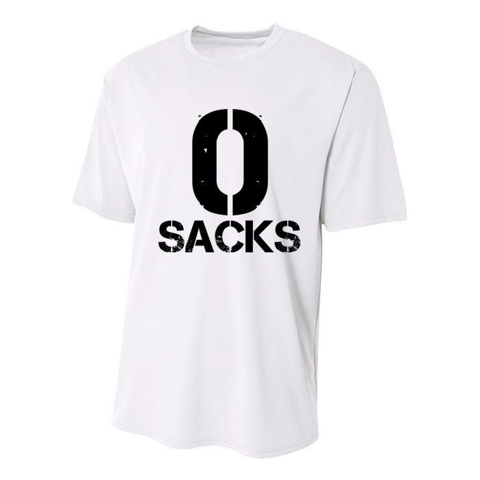 0 Zero Sacks Put It On A F**cking Youth Performance Sprint T-Shirt