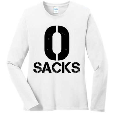 0 Zero Sacks Put It On A F**cking Ladies Long Sleeve Shirt