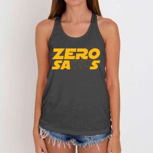 0 Zero Sacks Put It On A F**cking Women's Knotted Racerback Tank