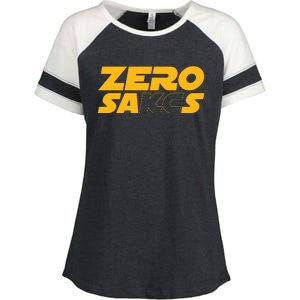 0 Zero Sacks Put It On A F**cking Enza Ladies Jersey Colorblock Tee