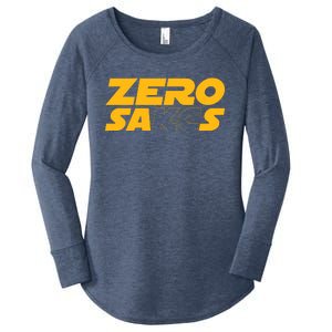 0 Zero Sacks Put It On A F**cking Women's Perfect Tri Tunic Long Sleeve Shirt