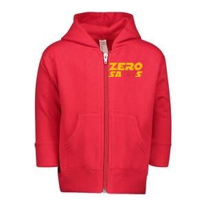 0 Zero Sacks Put It On A F**cking Toddler Zip Fleece Hoodie