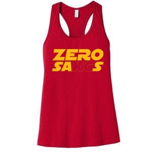 0 Zero Sacks Put It On A F**cking Women's Racerback Tank