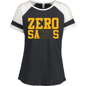 0 Zero Sacks Put It On A F**cking Enza Ladies Jersey Colorblock Tee