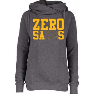 0 Zero Sacks Put It On A F**cking Womens Funnel Neck Pullover Hood