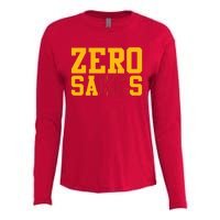 0 Zero Sacks Put It On A F**cking Womens Cotton Relaxed Long Sleeve T-Shirt