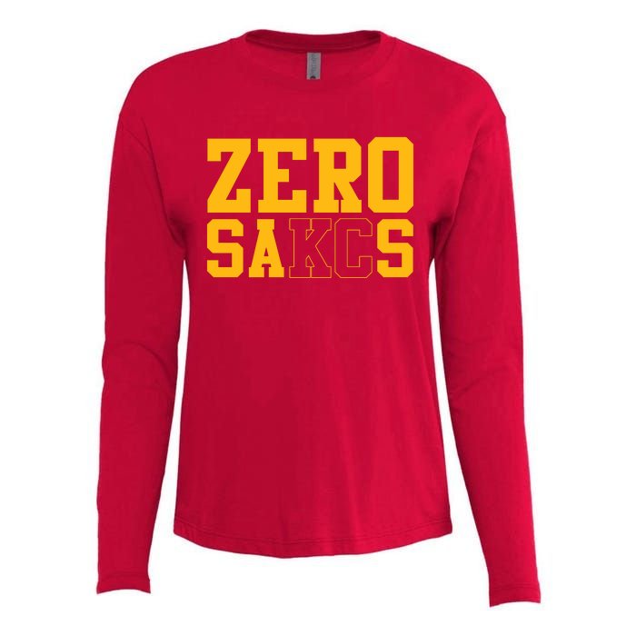 0 Zero Sacks Put It On A F**cking Womens Cotton Relaxed Long Sleeve T-Shirt