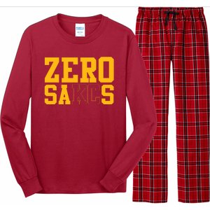 0 Zero Sacks Put It On A F**cking Long Sleeve Pajama Set