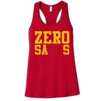 0 Zero Sacks Put It On A F**cking Women's Racerback Tank