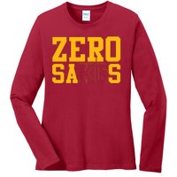 0 Zero Sacks Put It On A F**cking Ladies Long Sleeve Shirt