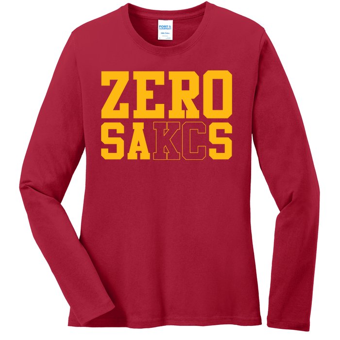 0 Zero Sacks Put It On A F**cking Ladies Long Sleeve Shirt