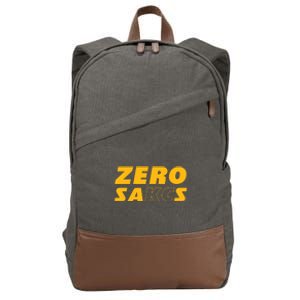 0 Zero Sacks Put It On A F**cking Cotton Canvas Backpack