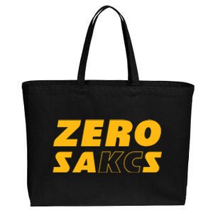 0 Zero Sacks Put It On A F**cking Cotton Canvas Jumbo Tote