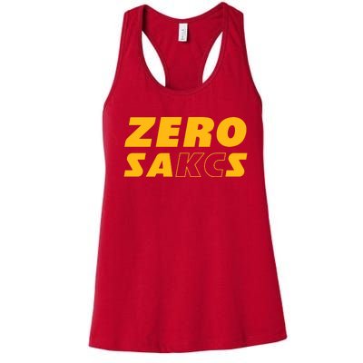 0 Zero Sacks Put It On A F**cking Women's Racerback Tank