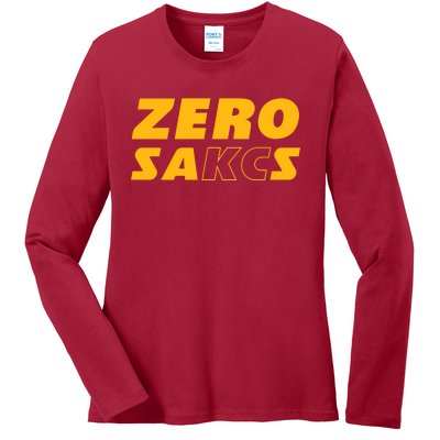 0 Zero Sacks Put It On A F**cking Ladies Long Sleeve Shirt