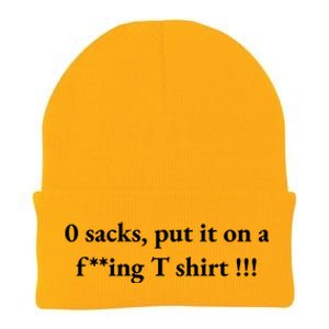 0 Zero Sacks Put It On A F**cking Knit Cap Winter Beanie