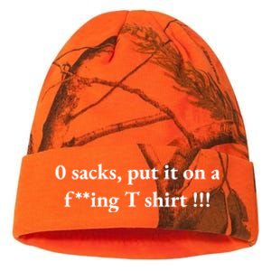 0 Zero Sacks Put It On A F**cking Kati Licensed 12" Camo Beanie