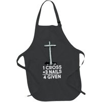 1 Cross Plus 3 Nails Equals 4 Given Apron