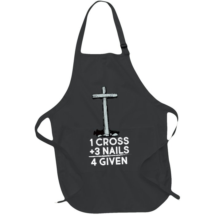 1 Cross Plus 3 Nails Equals 4 Given Apron